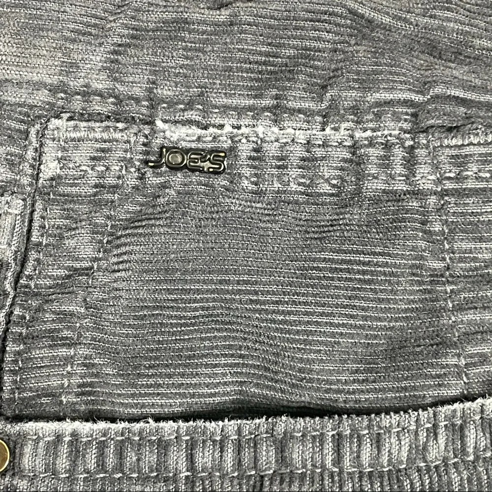 Joe's Jeans Classic Fit Corduroy Distressed Black Pants Size 32x30